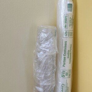 Dart Conex 5.5 oz. Clear Plastic Souffle / Portion Cup Lid Combo - 125/PACK